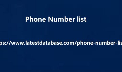 Phone Number list