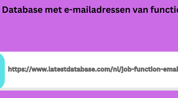 Database met e-mailadressen van functie