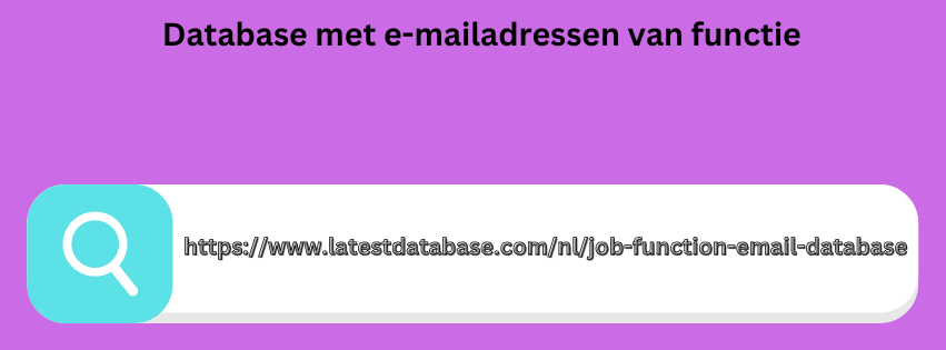 Database met e-mailadressen van functie