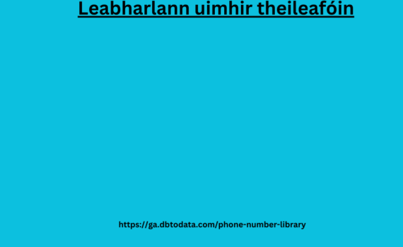 Leabharlann uimhir theileafóin