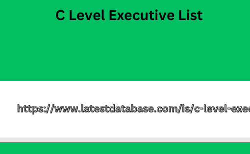 C Level Executive List