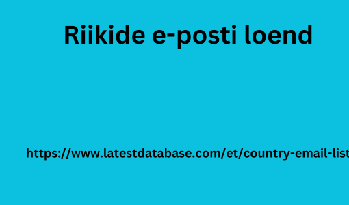 Riikide e-posti loend