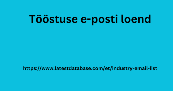 Tööstuse e-posti loend