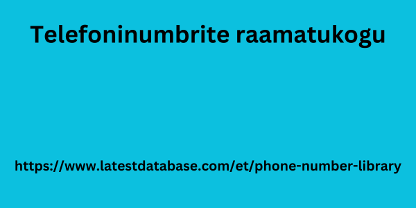 Telefoninumbrite raamatukogu