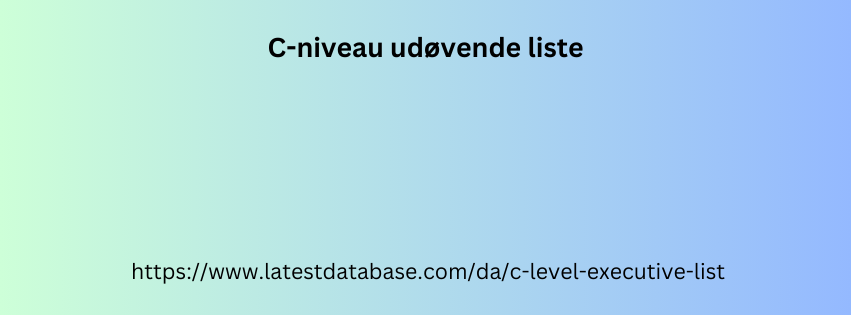 C-niveau udøvende liste