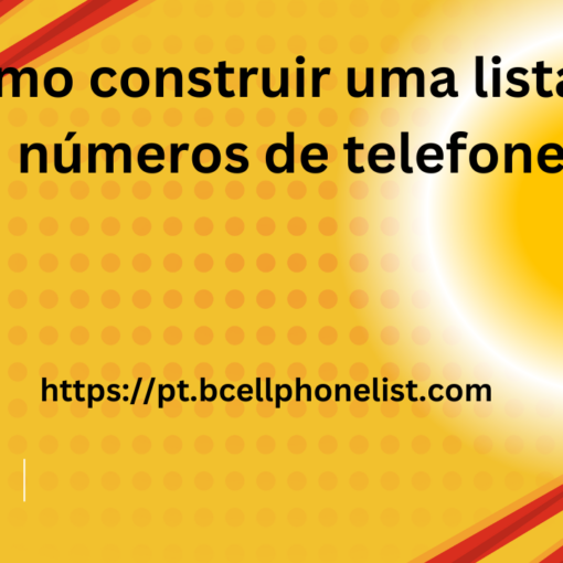 Como construir uma lista de números de telefone