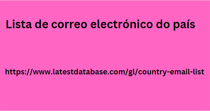 Lista de correo electrónico do país