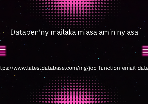 Databen'ny mailaka miasa amin'ny asa