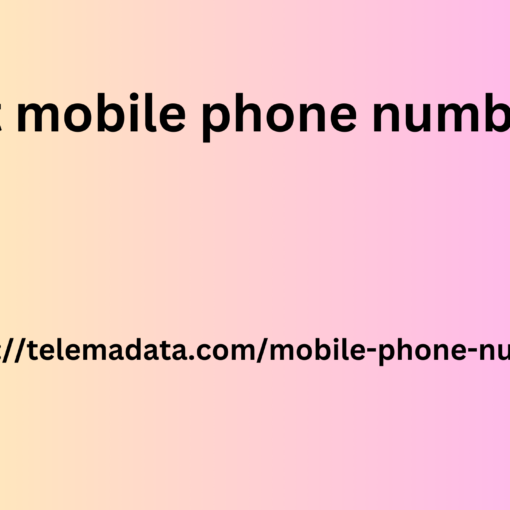 Recent Mobile Phone Number List