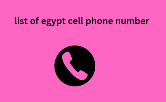 list of egypt cell phone number