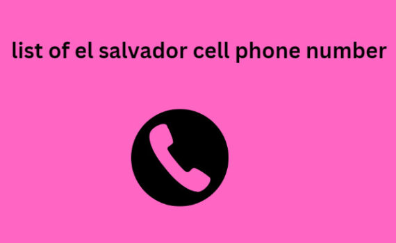 list of el salvador cell phone number