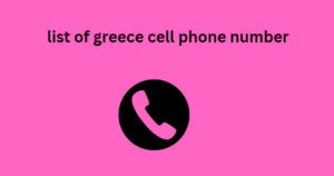 list of greece cell phone number