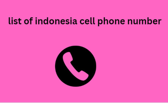 list of indonesia cell phone number