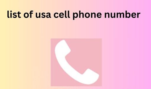 list of usa cell phone number