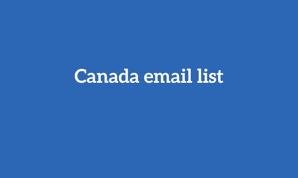 Canada email list