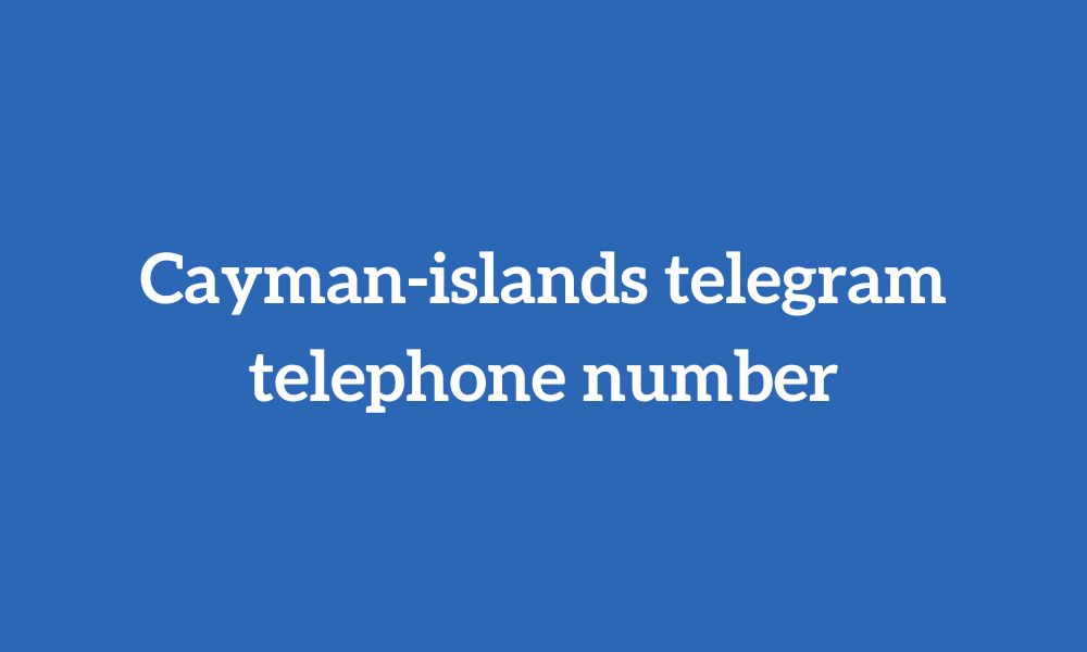 Cayman-islands telegram telephone number