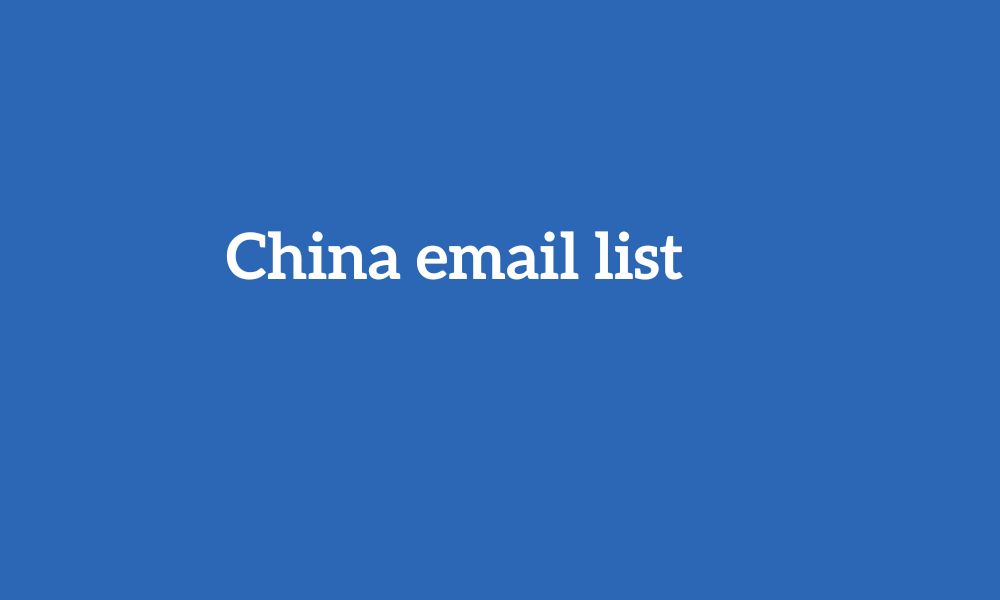 China email list