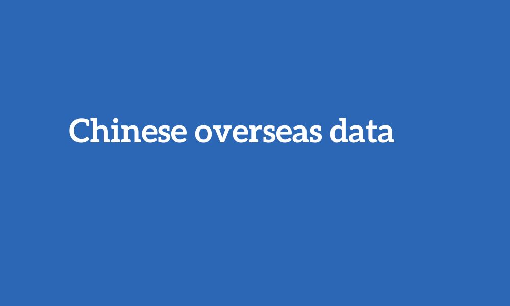 Chinese overseas data