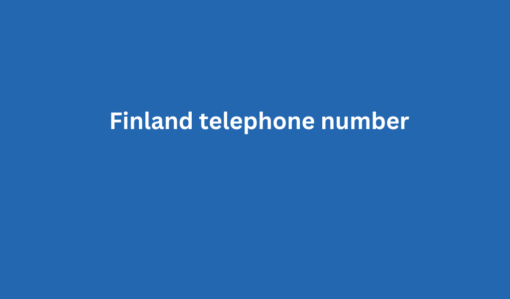 Finland telephone number