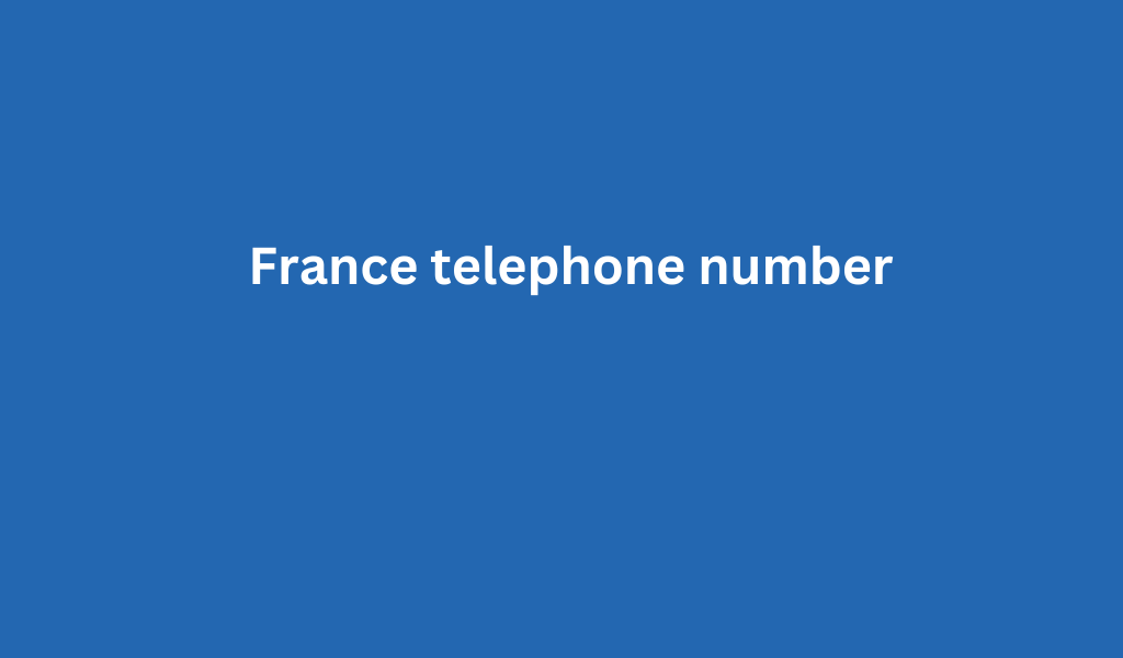 France telephone number