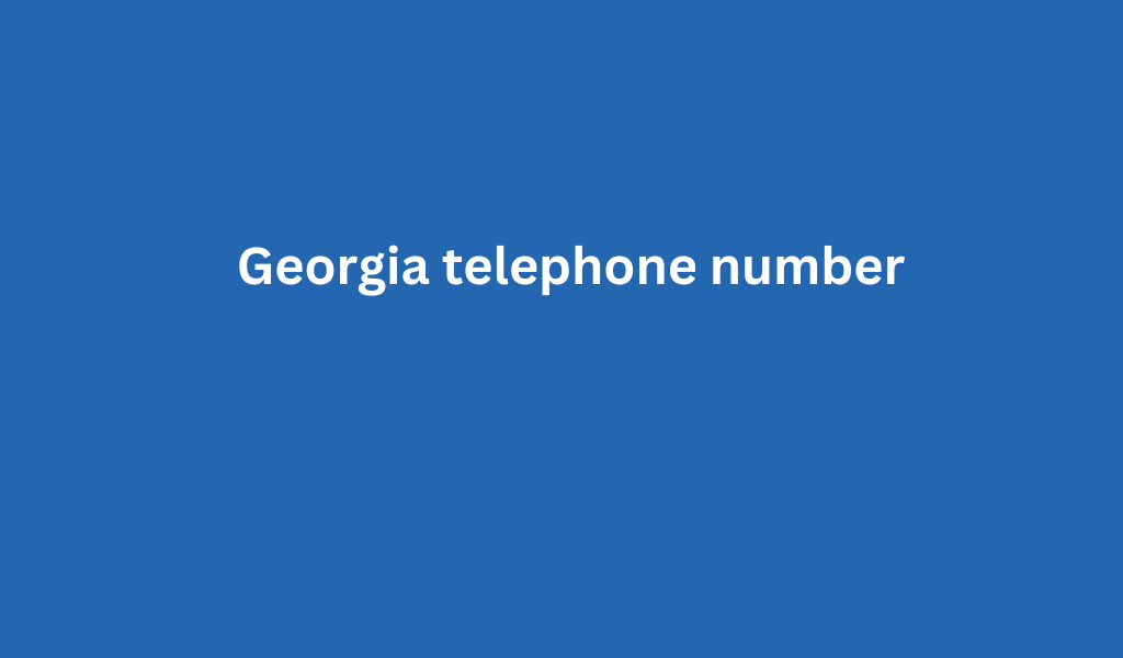 Georgia telephone number