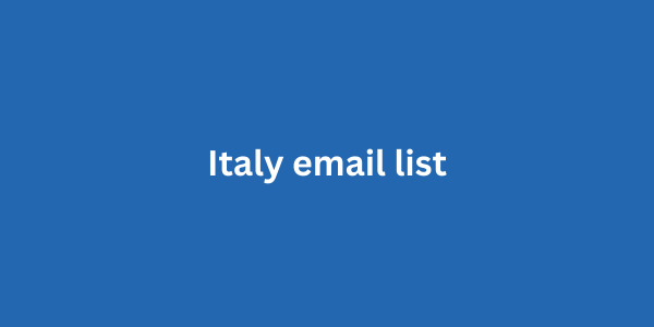 Italy email list