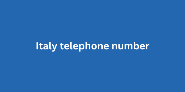 Italy telephone number