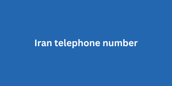 Iran telephone number