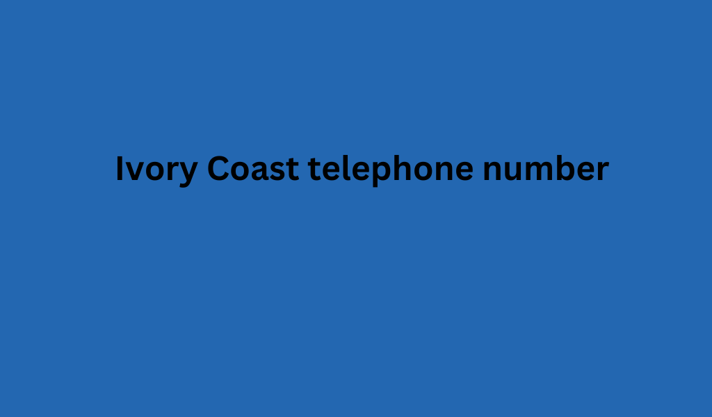 Ivory Coast telephone number