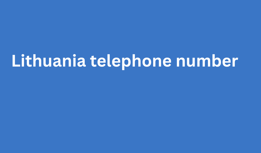 Lithuania telephone number