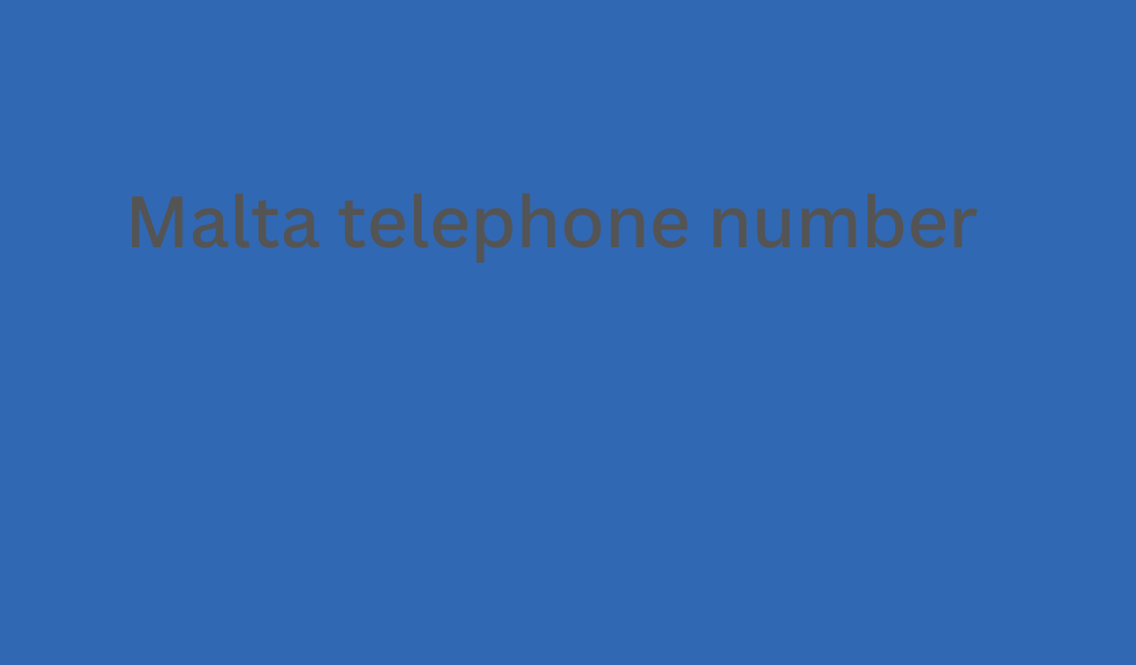 Malta telephone number