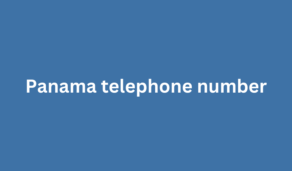 Panama telephone number