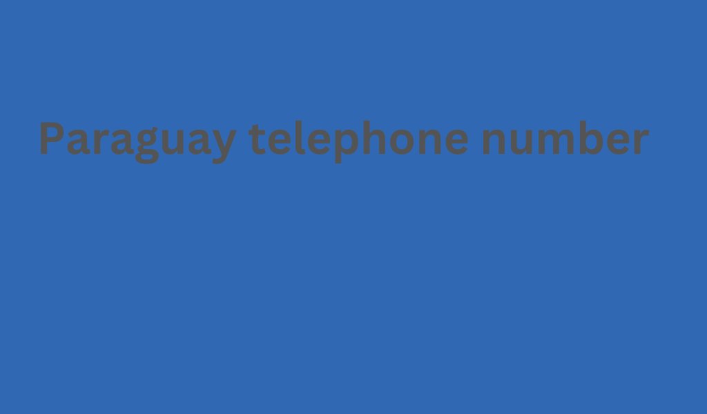 Paraguay telephone number