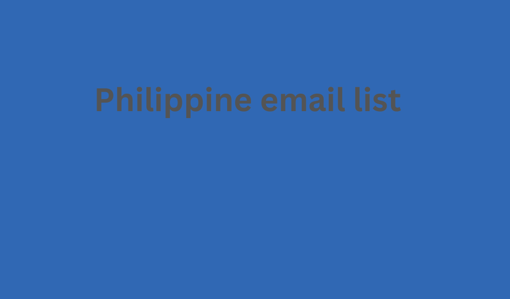 Philippine email list