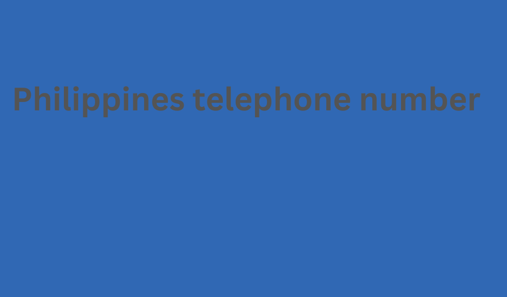 Philippines telephone number