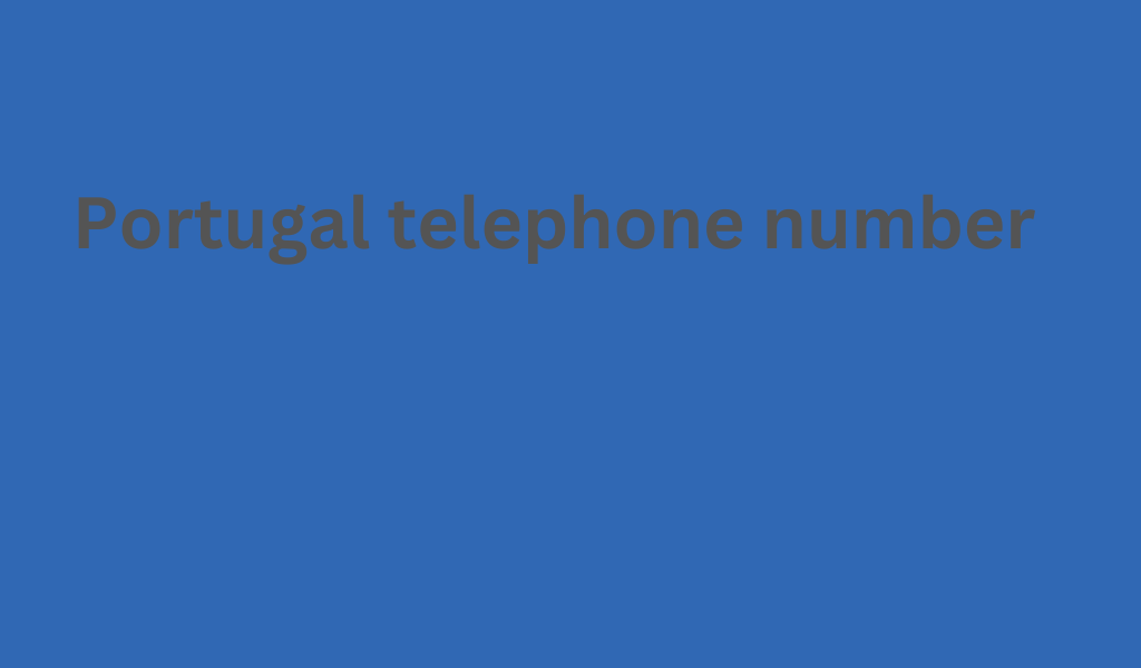 Portugal telephone number