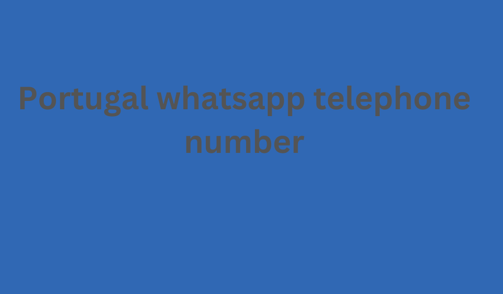 Portugal whatsapp telephone number