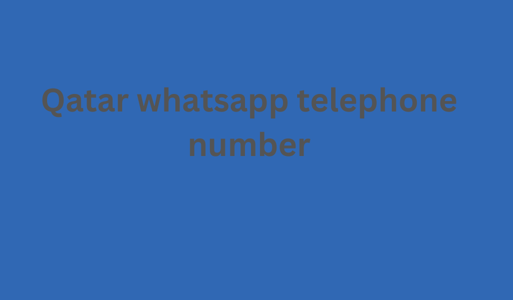 Qatar whatsapp telephone number