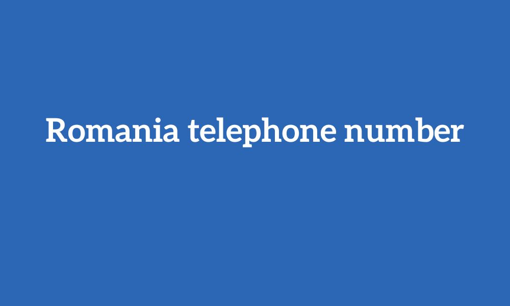 Romania telephone number