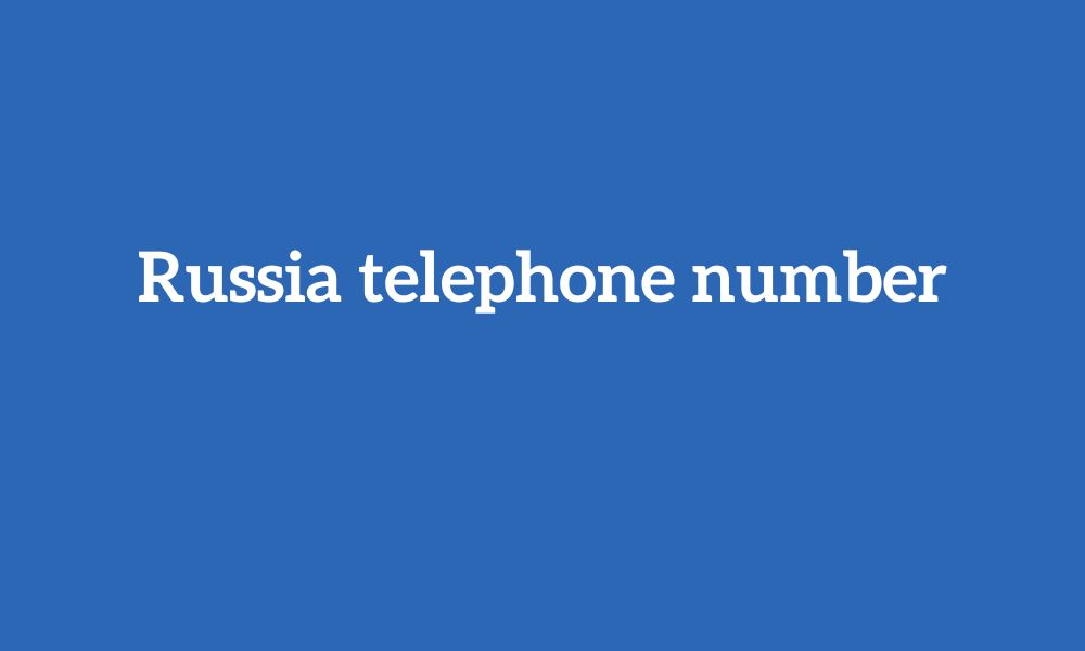 Russia telephone number