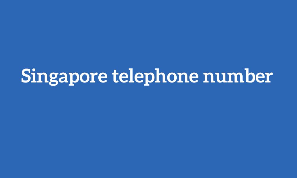 Singapore telephone number