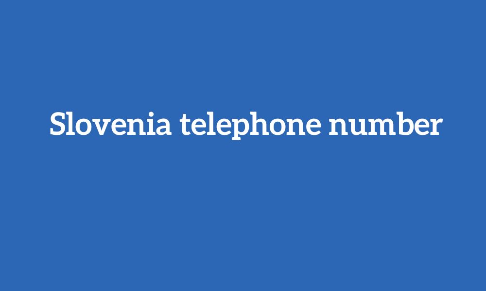 Slovenia telephone number