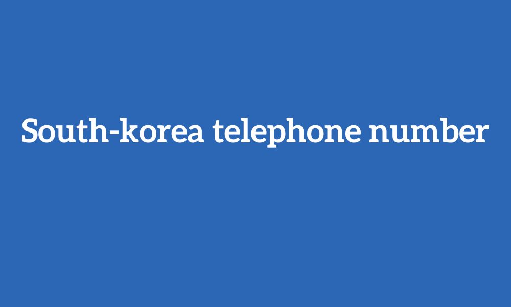 South-korea telephone number