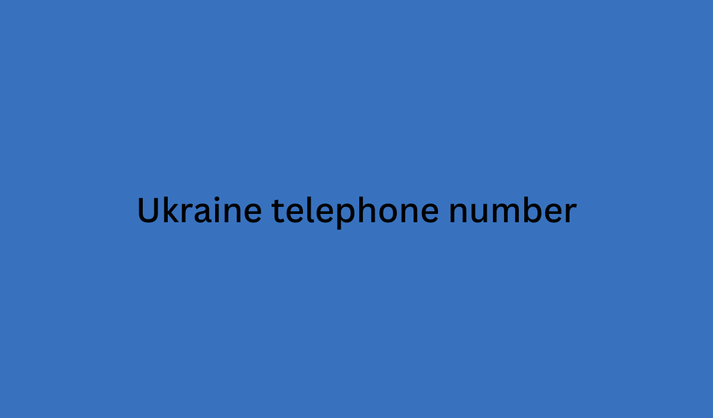 Ukraine telephone number