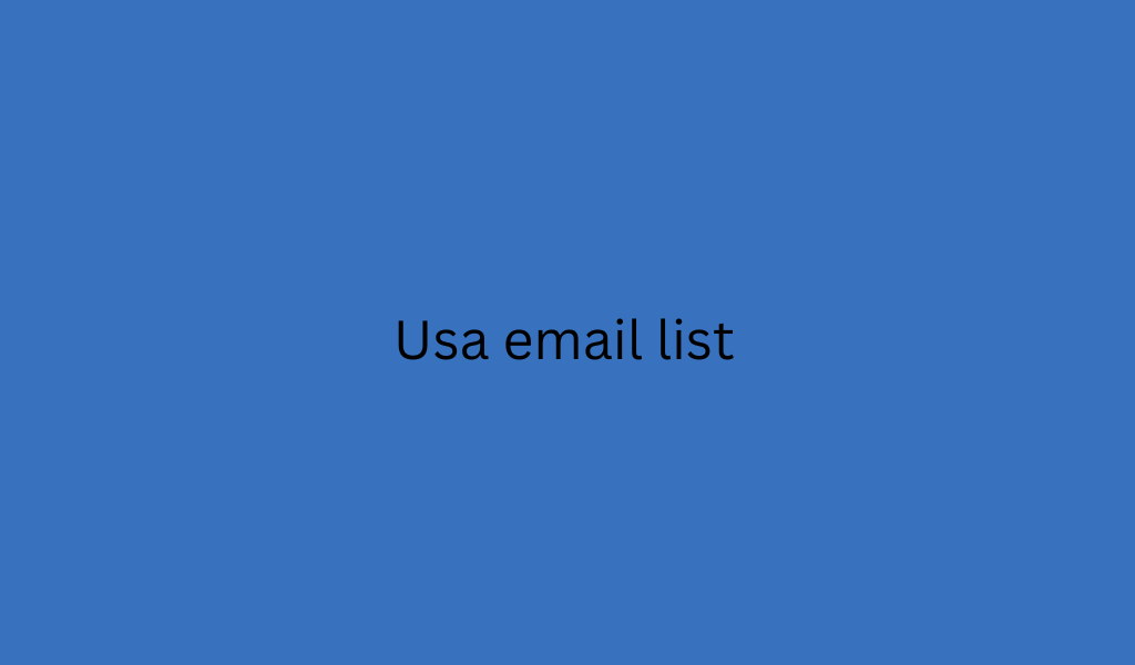 Usa email list (2)