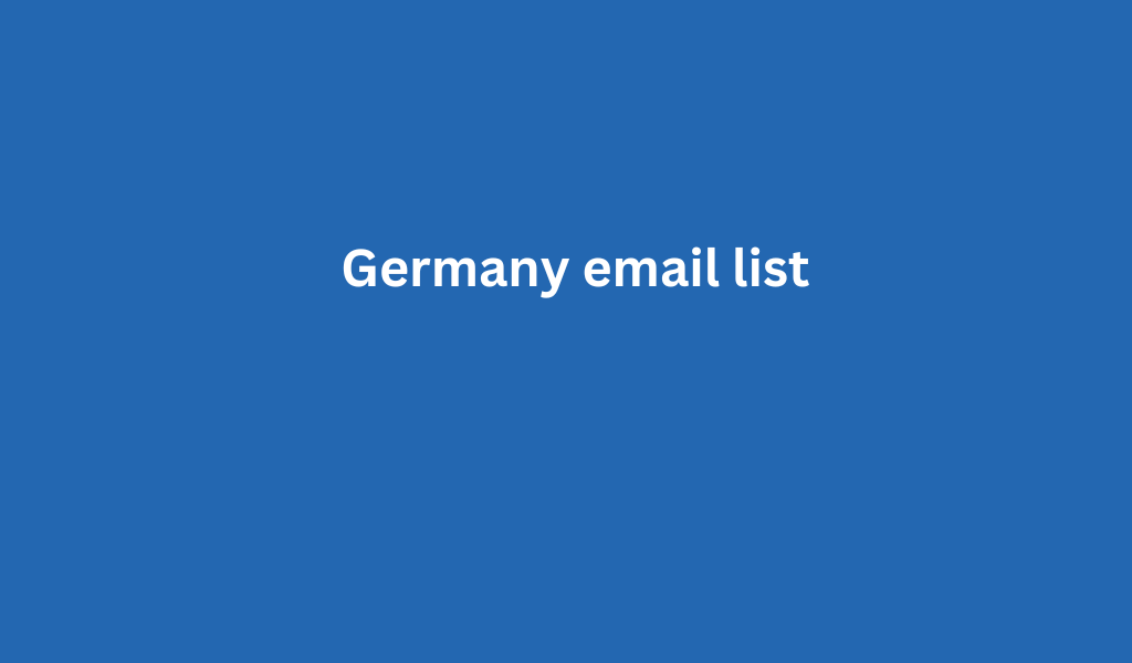 germany email list