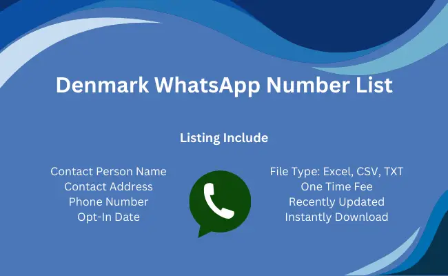 Denmark whatsapp number list